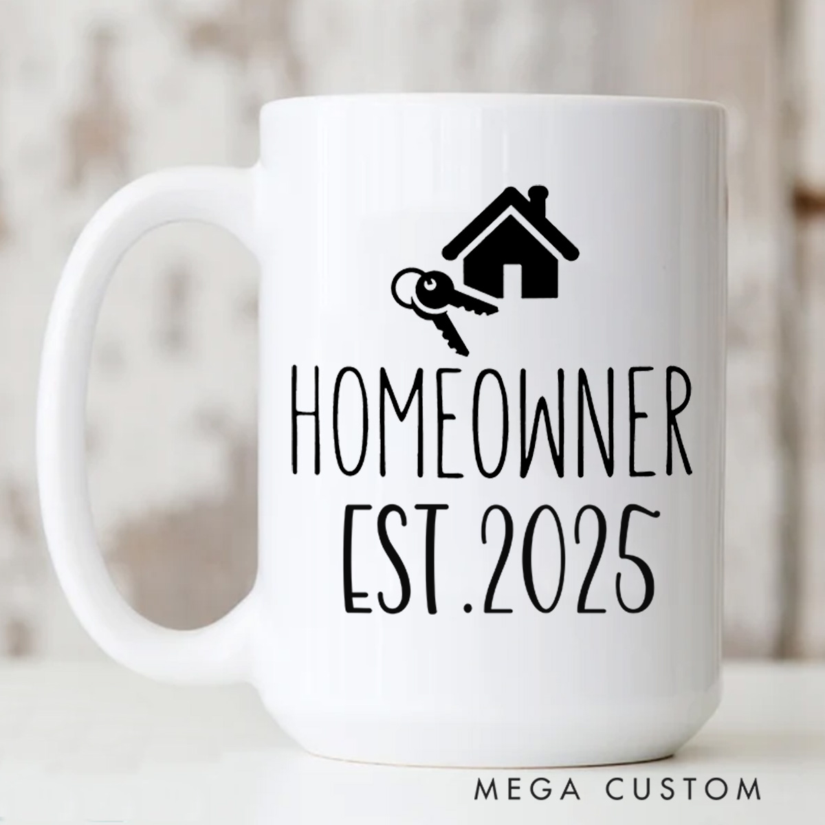 Personalized Homeowner Mug Custom 15oz Coffee Mug Housewarming Gift HomeOwner Gift First Time Home Buyer Gift Realtor Closing Gift Home Gift