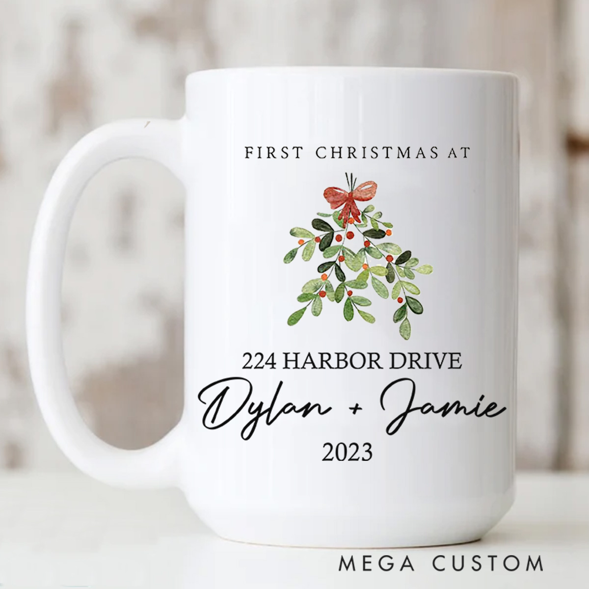 Personalized Christmas Mug Custom Holiday Coffee Mug Christmas Gift Christmas Stocking Stuffer Christmas Decor and Tree Mug Housewarming Gifts