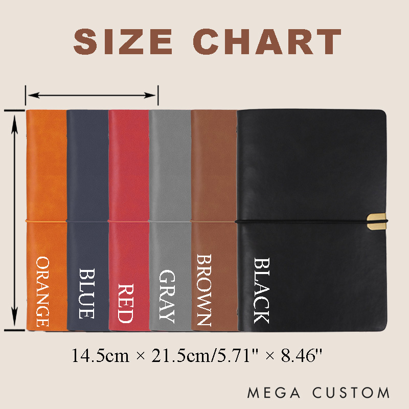 Personalized Laurel Branches with Initials and Date Wedding Couple A6 Leather Journals