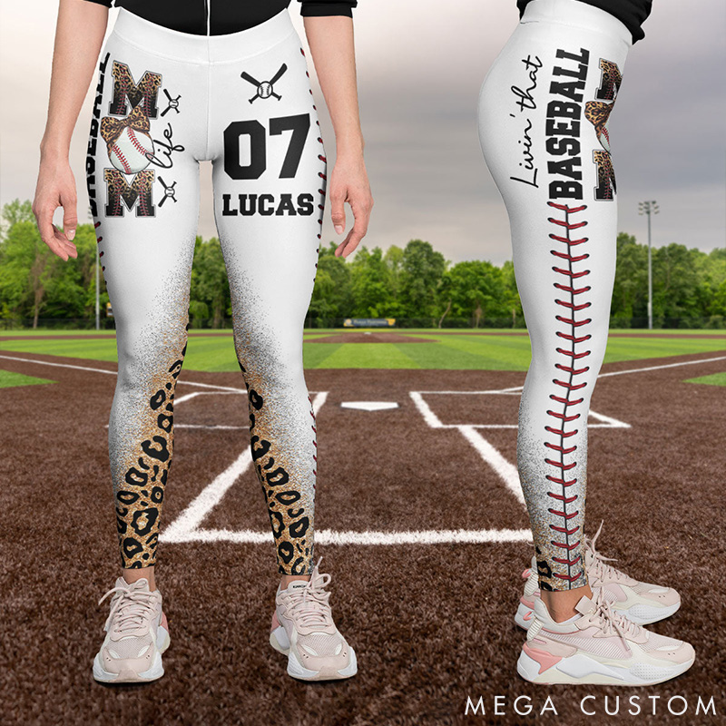[Copy]Personalized Custom Women's Football Leggings With Add Your Photo 