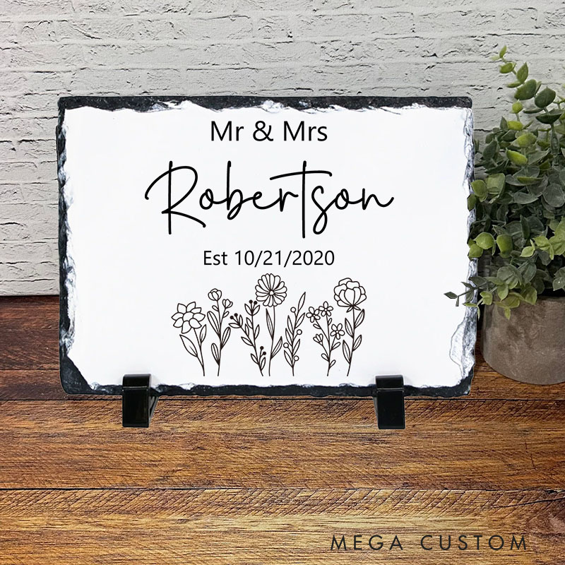 Personalized Anniversary Garden Stone Couples 5th Anniversary Garden Stone Gift for Wife Husband