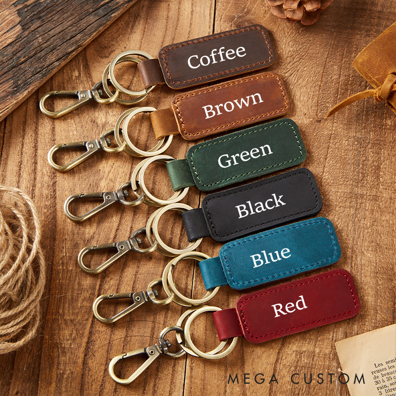 Personalized Code-Blooded Leather Keychain Programmer Technology Computer Lover Keychain Gift for Nerds Geeks 