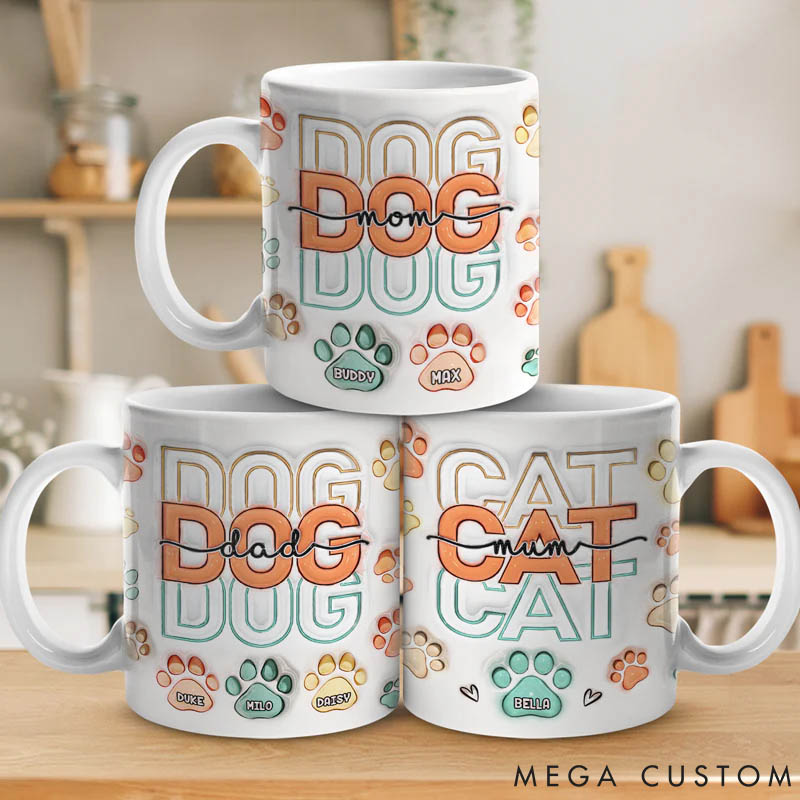 Personalized Pet Lover I'm A Dog/Cat Lover Mugs