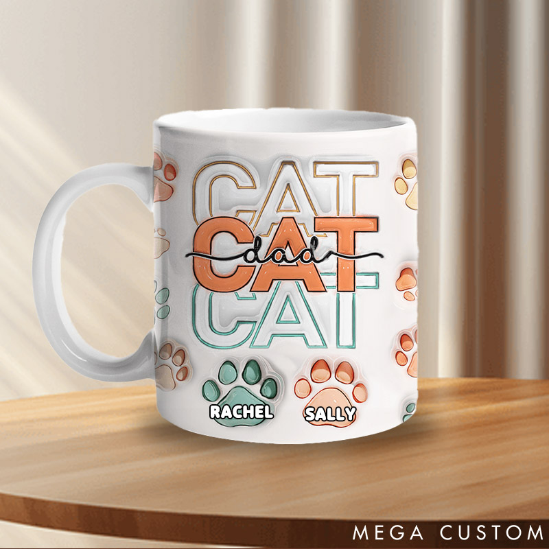 Personalized Pet Lover I'm A Dog/Cat Lover Dog Dad Cat Dad Mugs