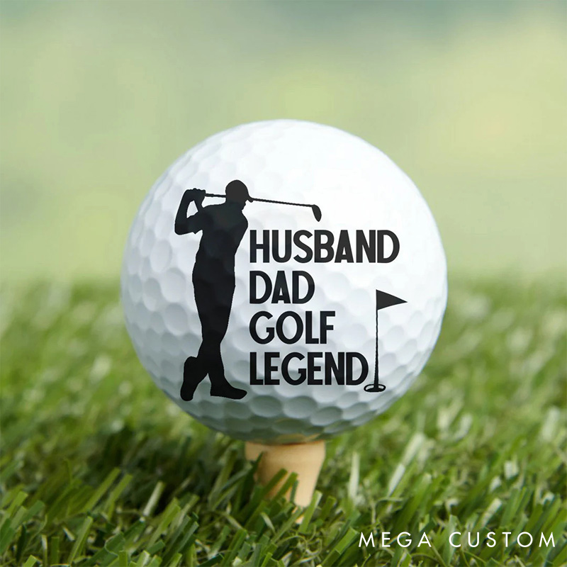 Personalized Photo Golf Ball with Custom Name for Unique Gifts