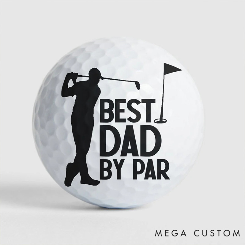 Personalized Photo Golf Ball with Custom Name for Family Unique Gifts