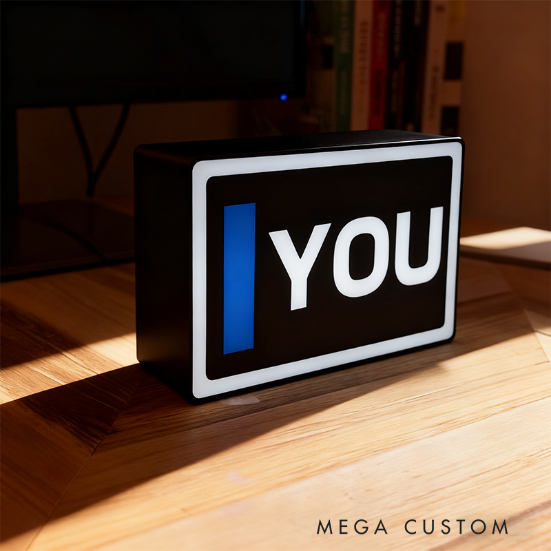 Custom Racing LED Lightbox Personalized Driver Abbreviation and Color Light for Racing Car Lovers and Racers Gift