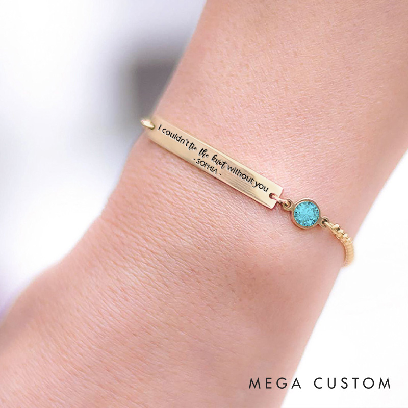 Personalized Bridesmaid I Couldn’t Tie The Knot Without You Bracelet Will you be my Bridesmaid Jewelry Wedding Gift