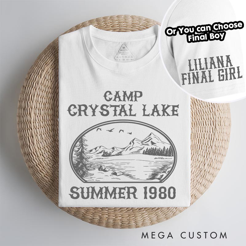 Personalized Vintage Camp Crystal Lake Classic T-Shirts Horror Movie Tshirt 80s Horror Movie Shirt