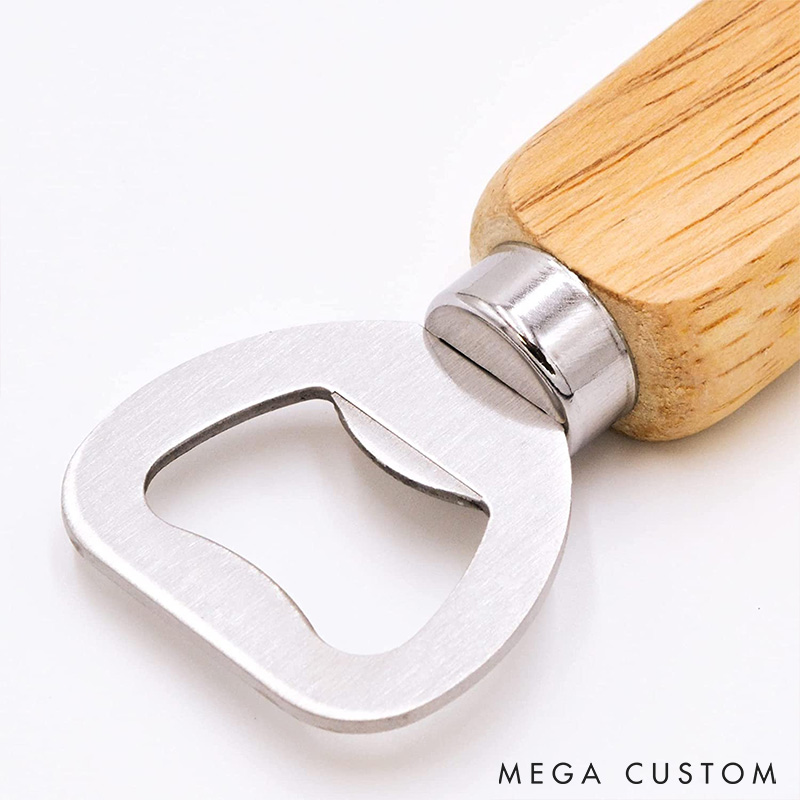 Personalized Rugby Bottle Opener with Custom Rugby Design and Message