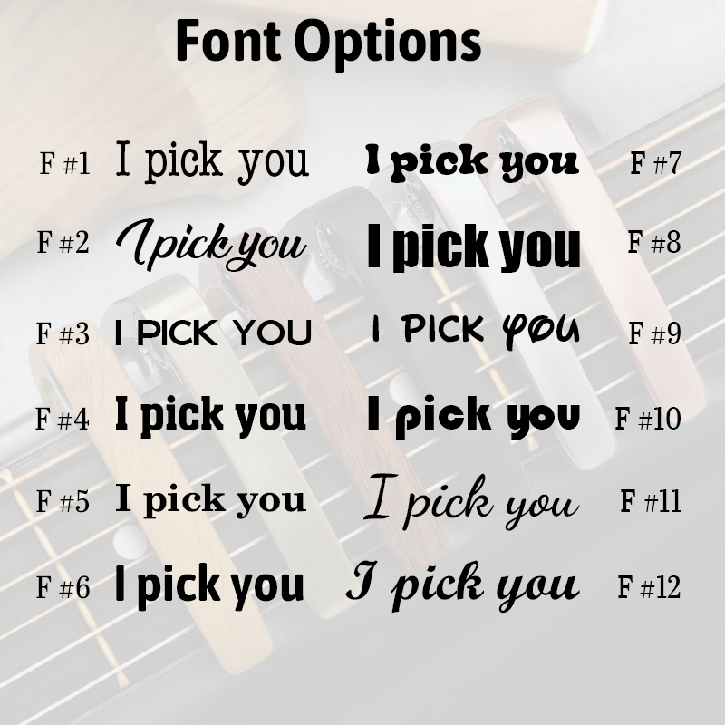 Personalized Guitar Capo Custom Guitarist Gift and Name or Quote or Date Can Be Engraved