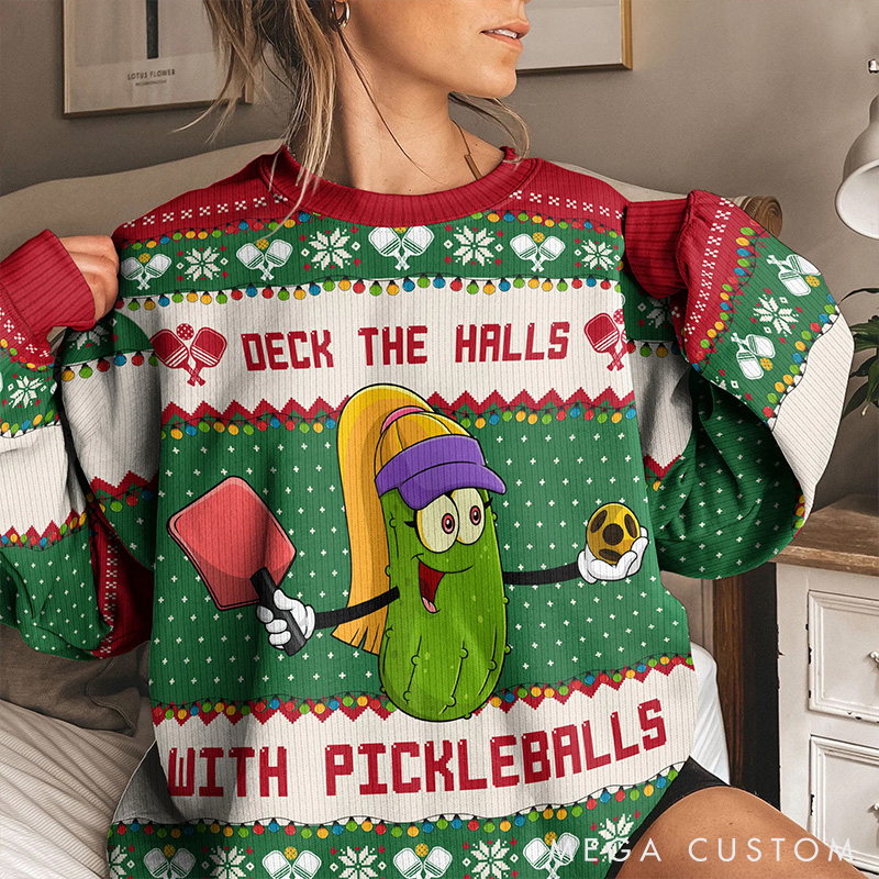 [Copy]Personalized American Football Holiday Ugly Sweater with Custom Photo and Festive Design