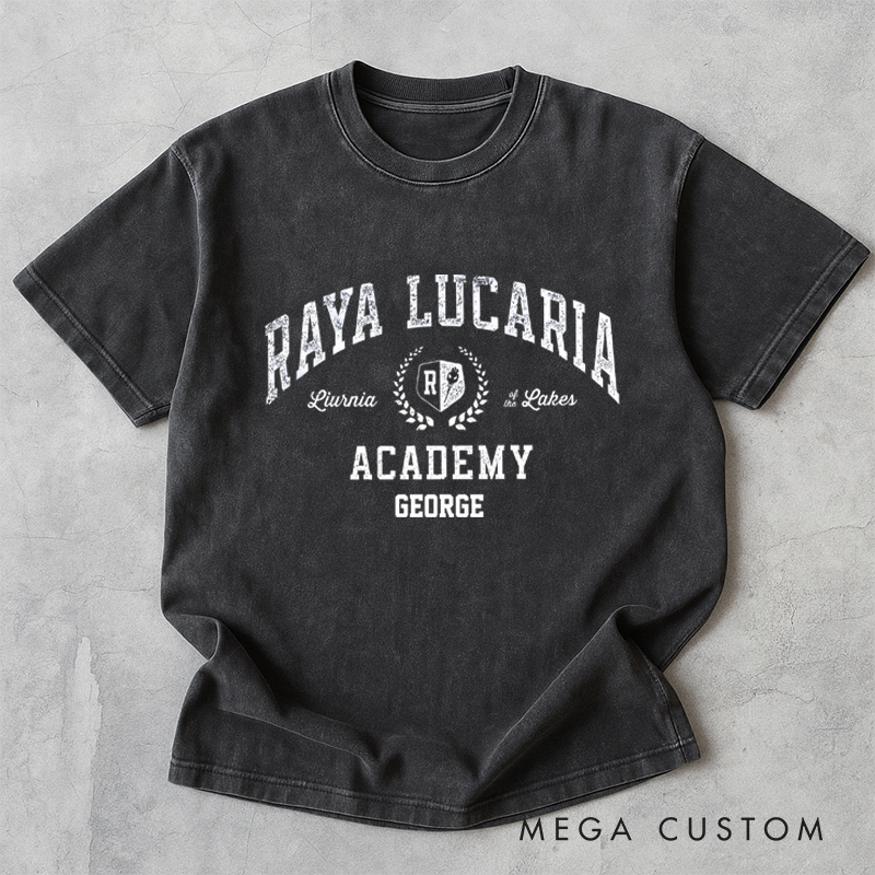Personalized Raya Lucaria Game Washed T-Shirts Video Game Tshirt Soulslike Shirt