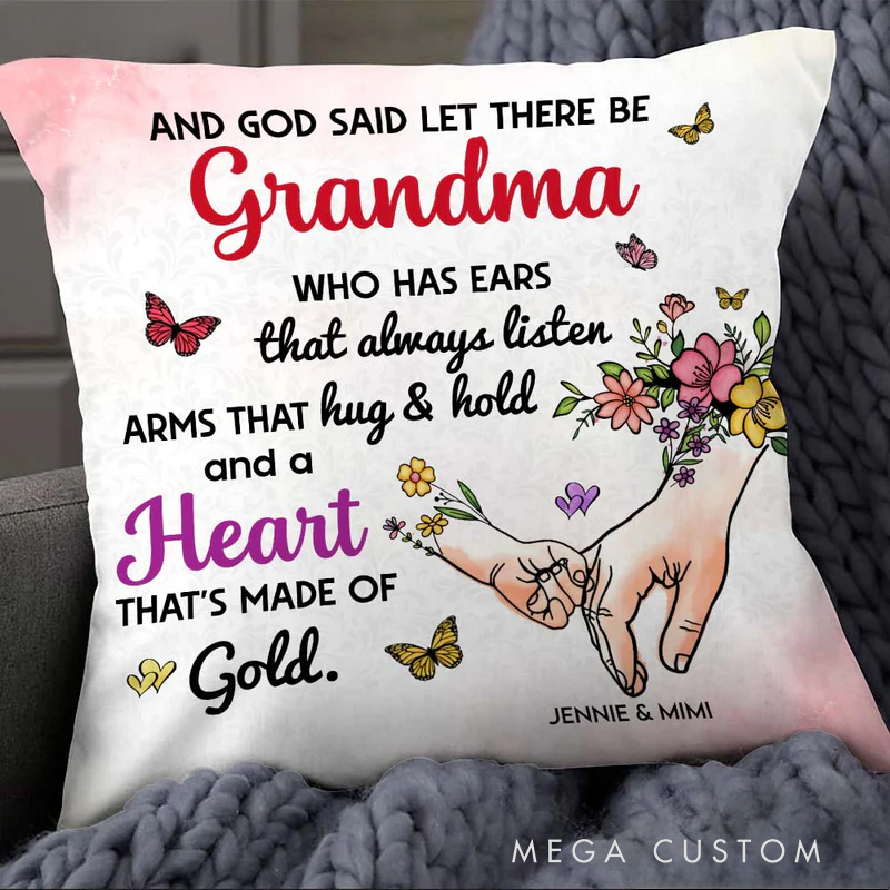 Personalized God Said Let there be Great Throw Pillow with Name Christian Birthday Gift for Family Religious Inspirational Gift for Christian
