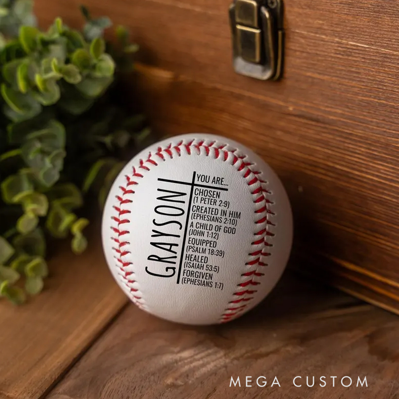 Personalized Cross You are Baseball with Name Christian and Religious Gifts Christian Christmas Gifts