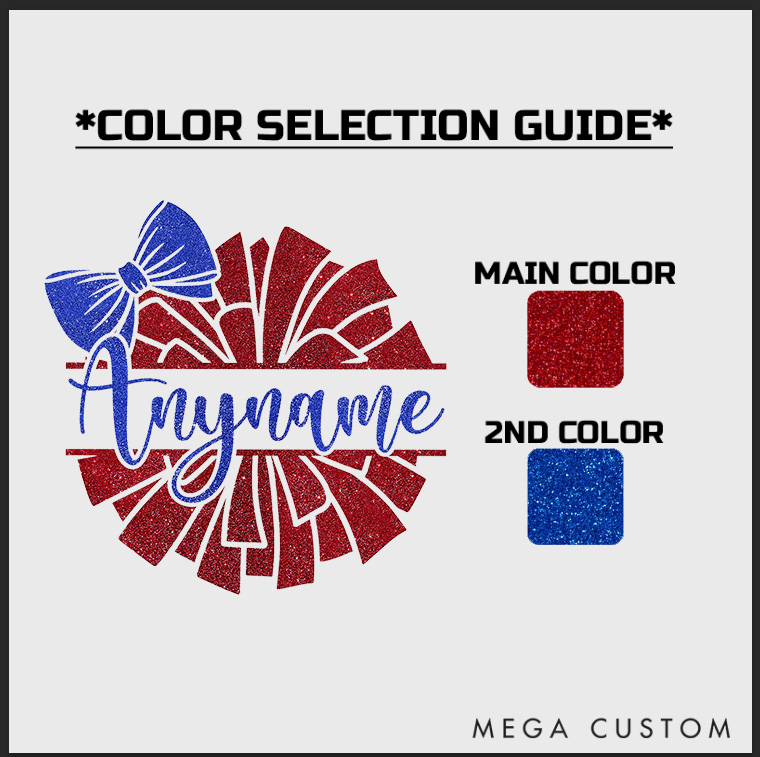 Personalized Cheerleader Name Cotton Two Tone Cap with Custom Name for Fans