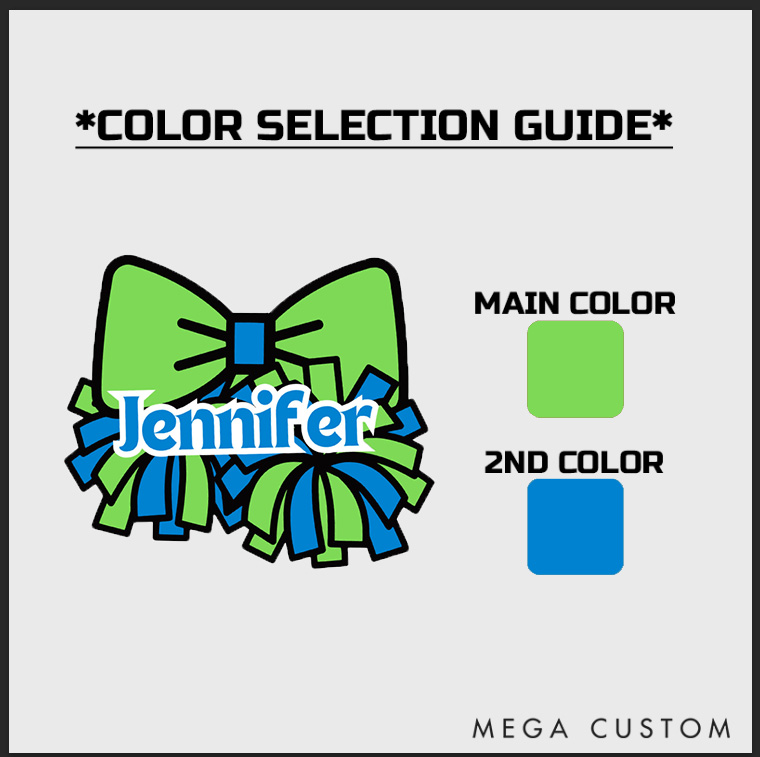 Personalized Sport Cheer Team Spirit Bow Cotton Two Tone Cap with Custom Player Name for Fans