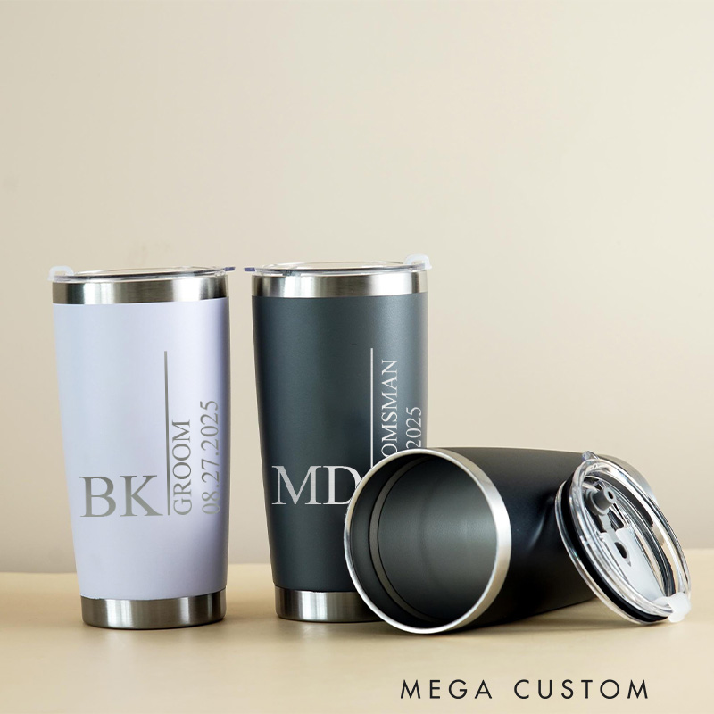 Personalized Best Man Gift Tumbler Groomsman Insulated Tumblers 20oz Tumbler for Groomsmen Bachelor Party Favor Wedding Party Favors Tumbler