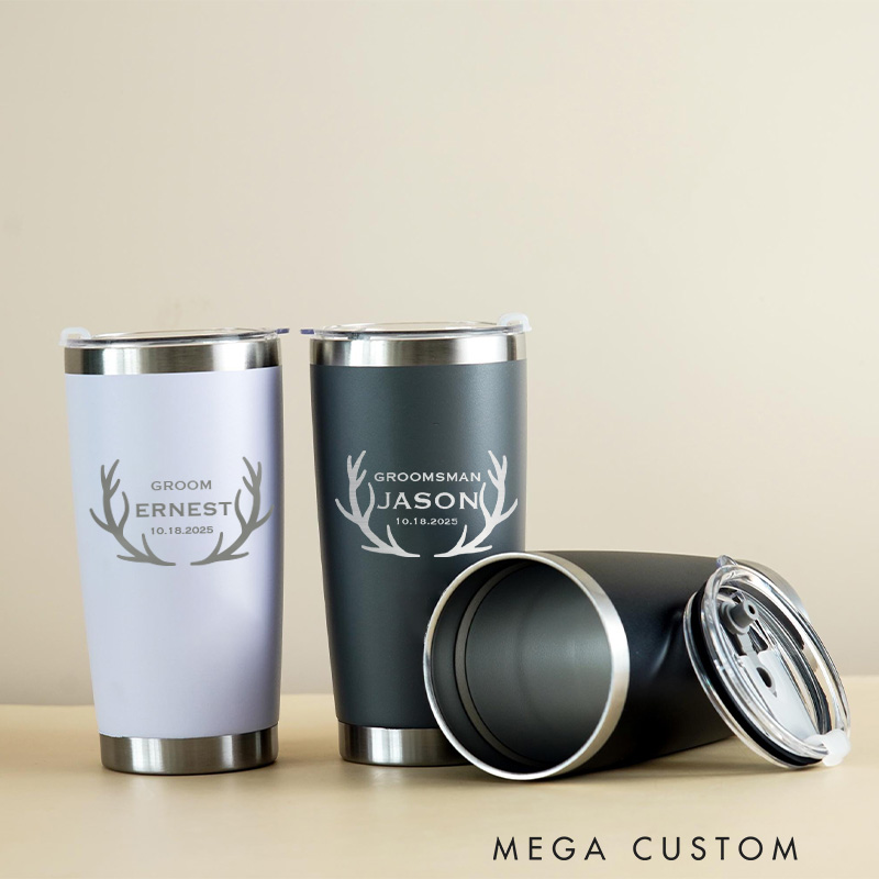 Personalized Wedding Favors Tumbler 20oz Insulated Tumbler For Groomsmen Bachelor Party Favor Tumbler Groomsman Proposal Gift