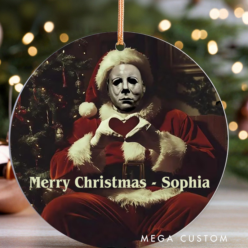 Personalized Creepmas Christmas Ornament Retro Horror Film Series Ornament Movie Holiday Ornament