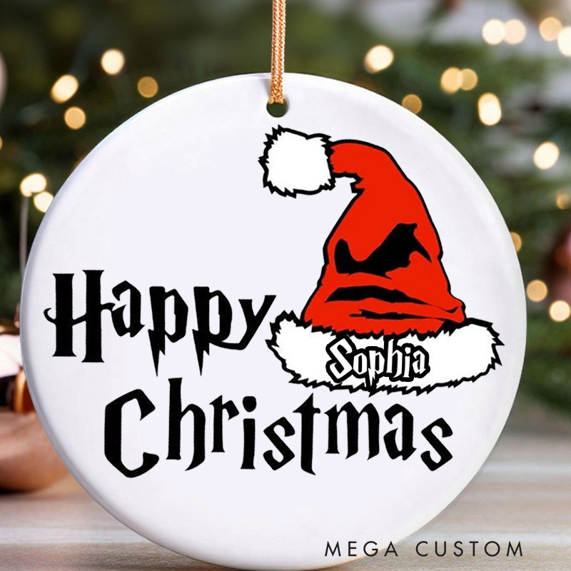 Personalized Happy Christmas Movies Ornament Fantasy Magic Film Ornament Movie Holiday Ornament