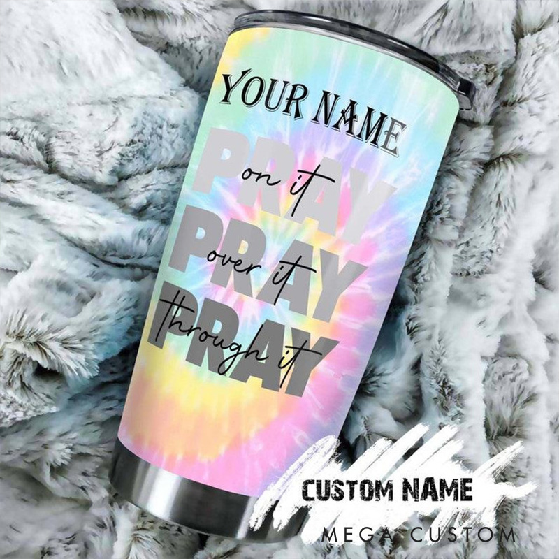 Personalized Prayer on it 20oz Stainless Steel Tumbler with Name Religious Gift for Women