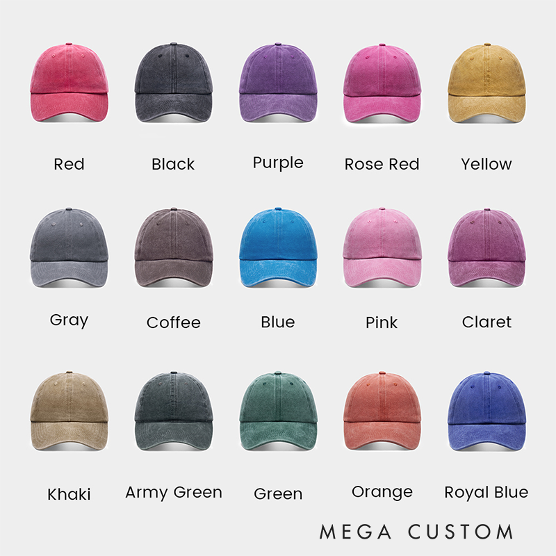 Personalized Cat Lover Cool Cat Father Washed Cap