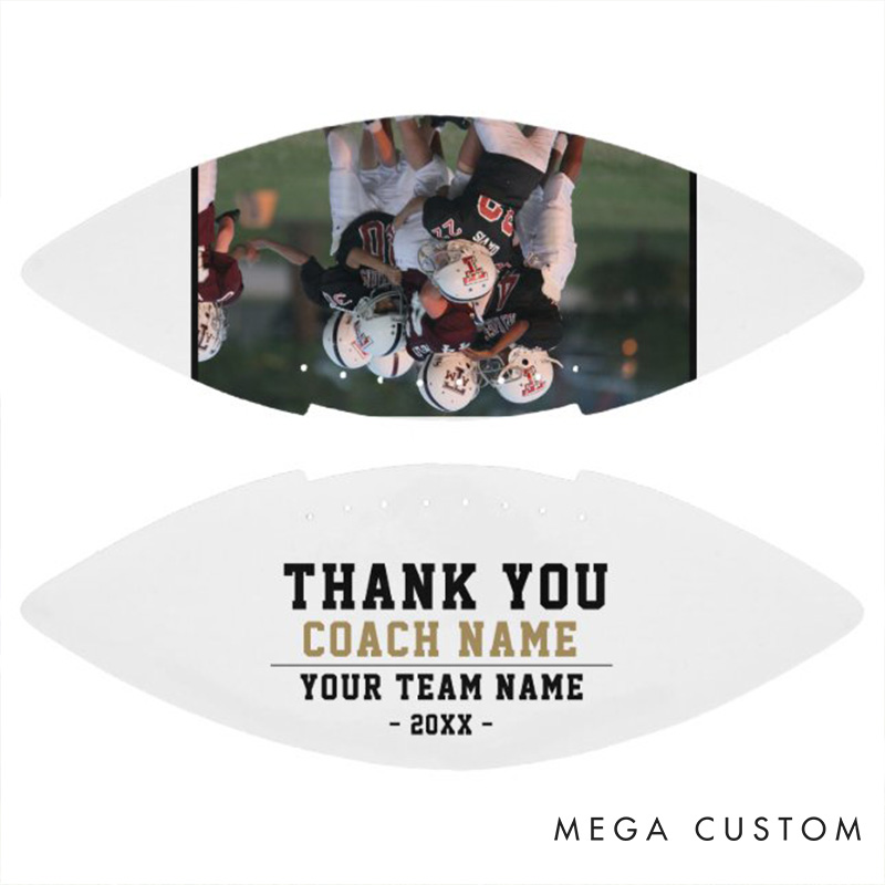 [Copy]Personalized American Football with Custom Photo and Celebrate Your Player's Passion