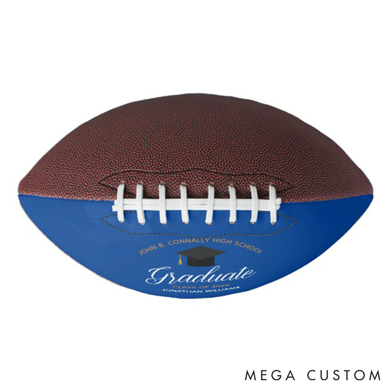 Personalized American Football Graduation Keepsake with Custom Photo and Celebrate Their Big Win