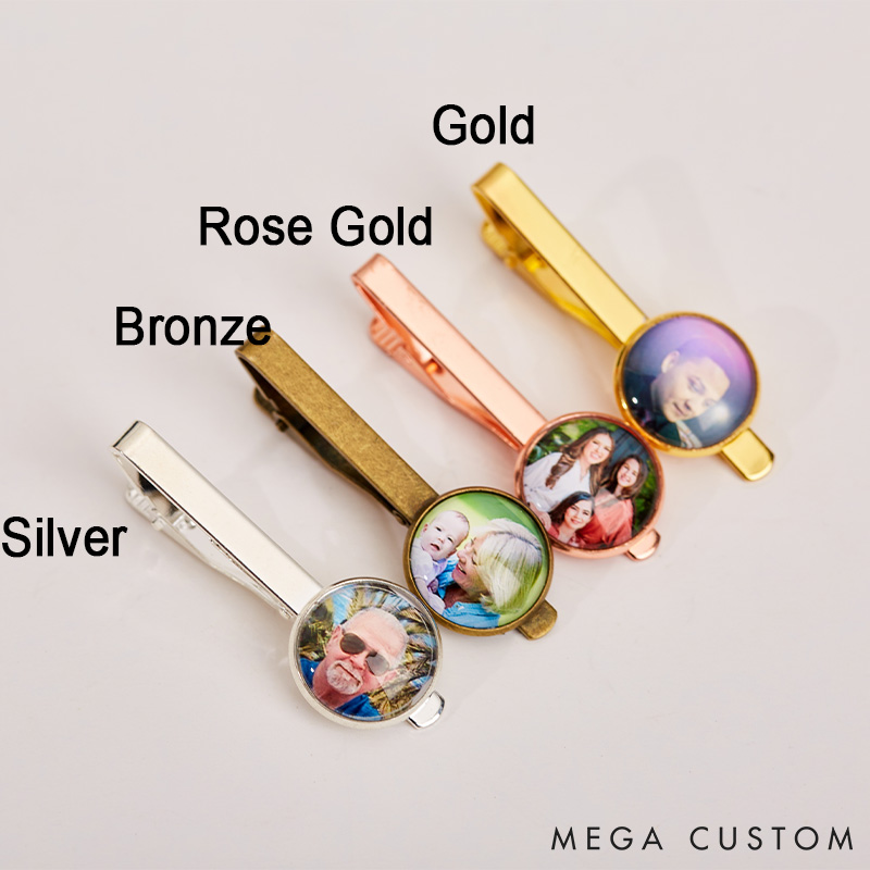 Personalized Pet Lover Dog Cat Photo Tie Clip