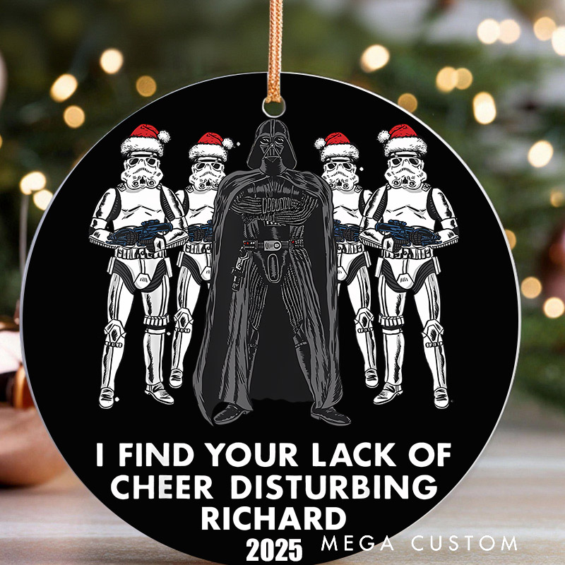 Personalized I Found You Lack of Cheer Christmas Ornament Galaxy War Film Ornament Movie Holiday Ornament