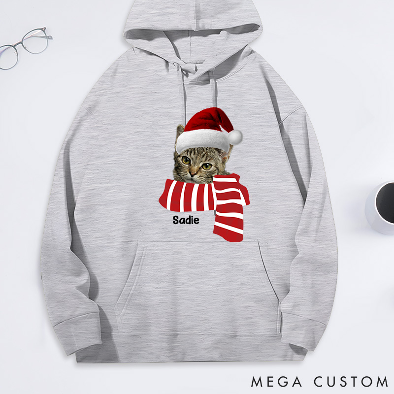 Personalized Pet Lover Custom Photo I Love My Pet Classic Hoodies