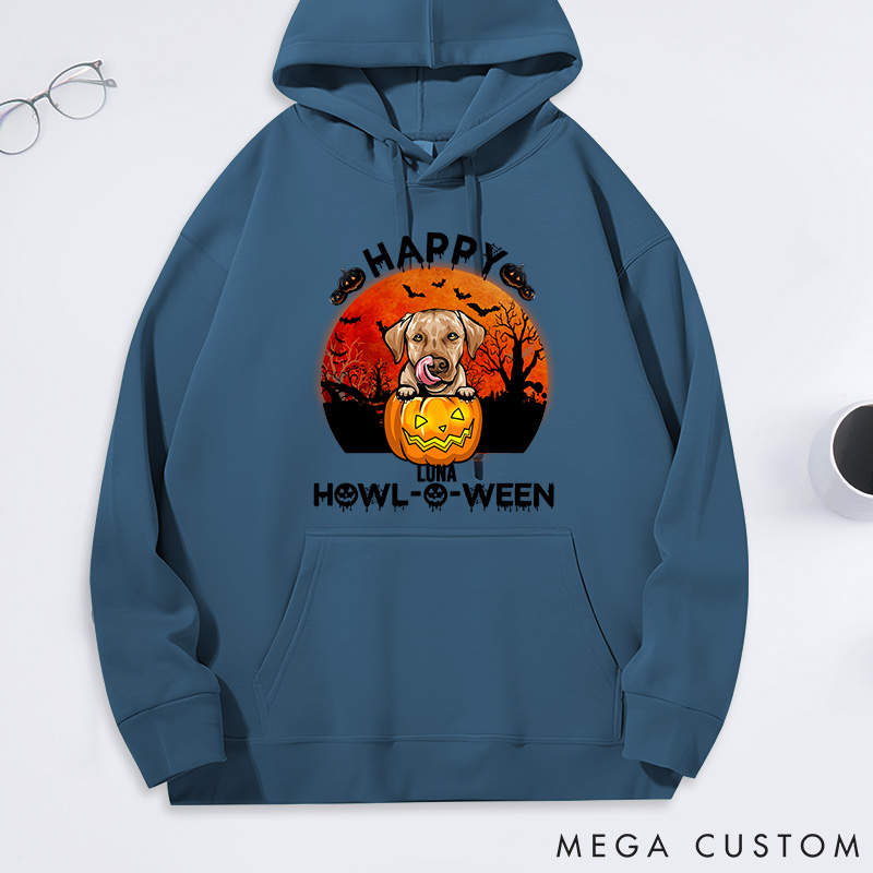 Personalized Dog Lover Happy Halloween Classic Hoodies