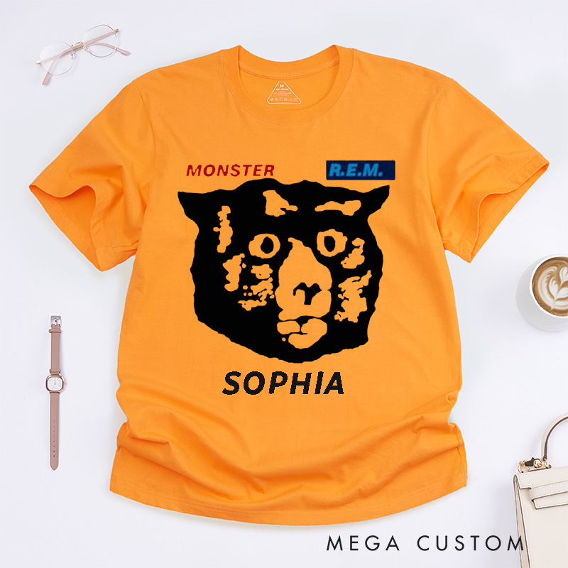 Personalized Music Lover Unisex Classic T-Shirts Custom Gift Unique Hand Drawn Feline Art Tee for Men and Women Birthday Present for Him or Her