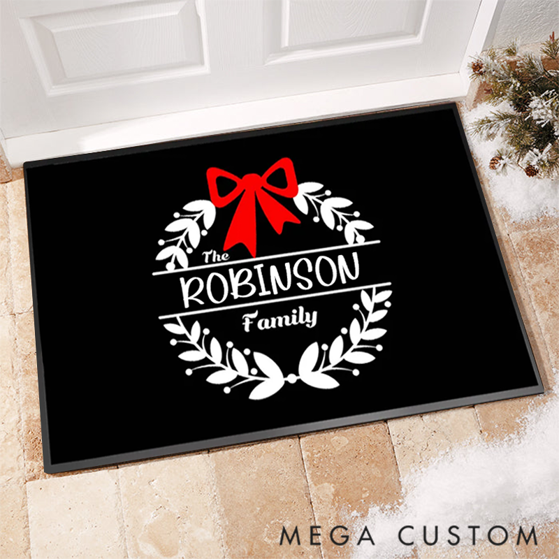 Personalized Charming Christmas for Creating a Warm Holiday Atmosphere Doormat