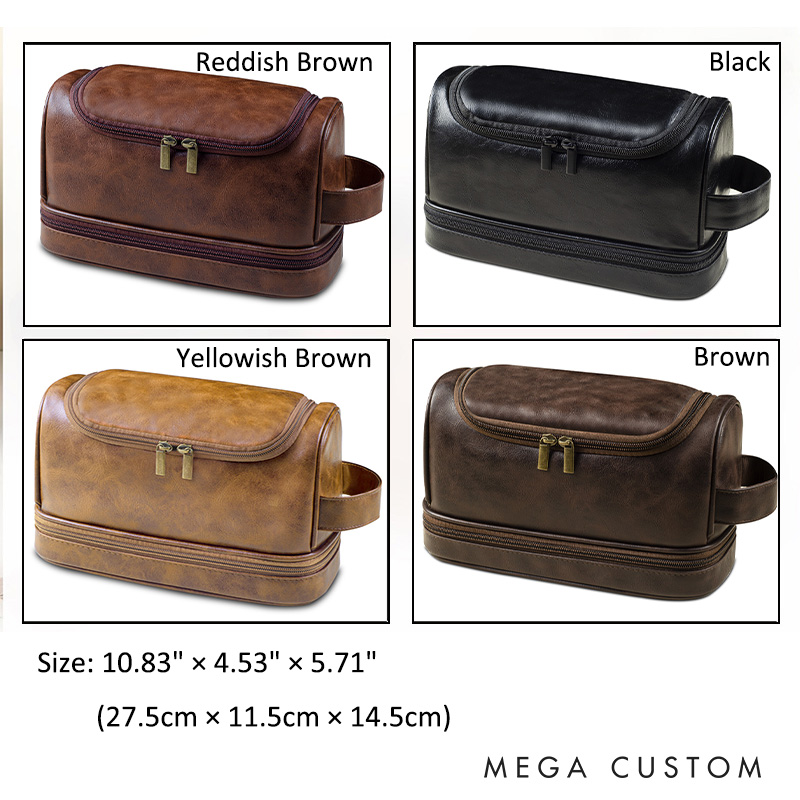 Personalized Groomsmen Leather Toiletry Bag Men's Wedding Party Dopp Kit Bag Suit Design Groom Gift Travel Bag Bachelor Party Shaving Kit
