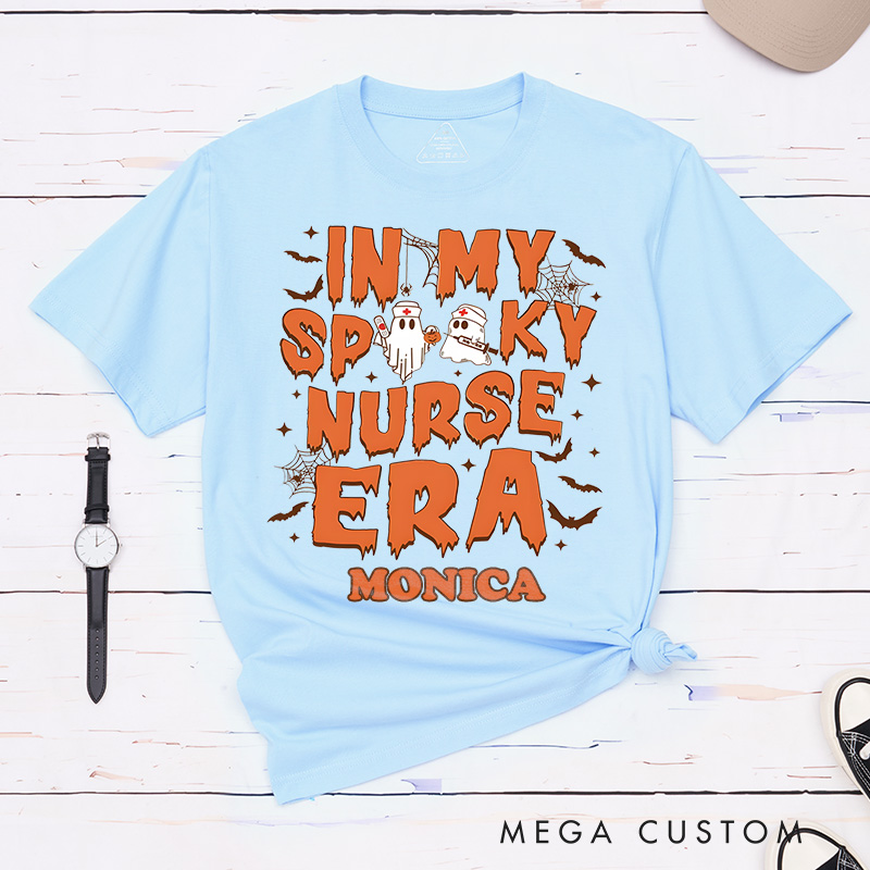 Personalized Nurse T-Shirts In My Spooky Nurse Era Fashion Design T-Shirts