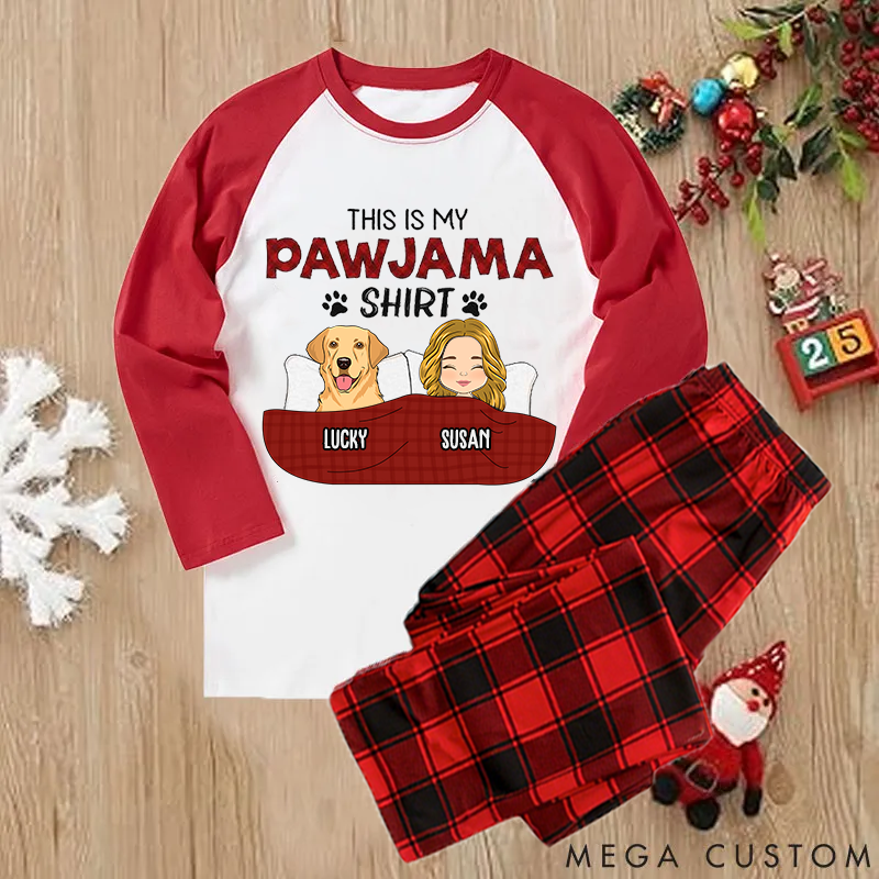 Personalized Dog Lover Pajama Shirt Family Matching