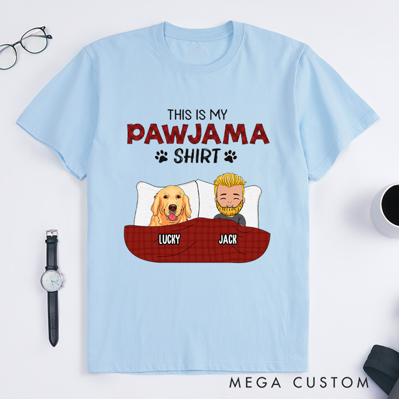 Personalized Dog Lover Pajama Shirt T-Shirt