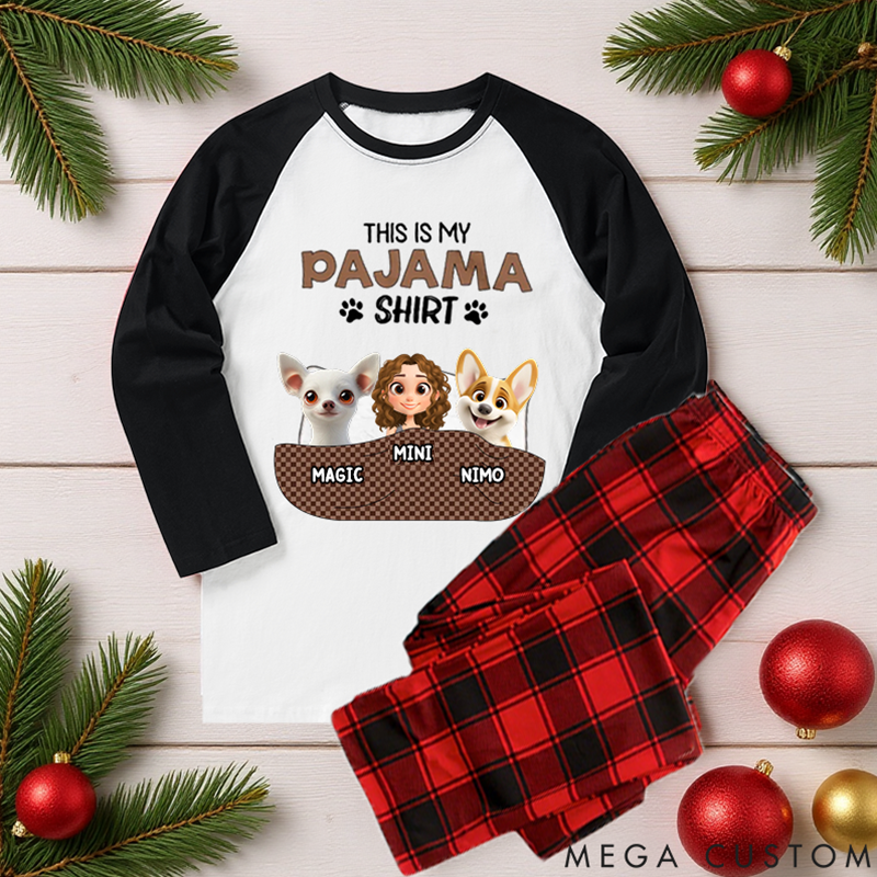 Personalized Dog Lover this is My Pawjama Family Matching