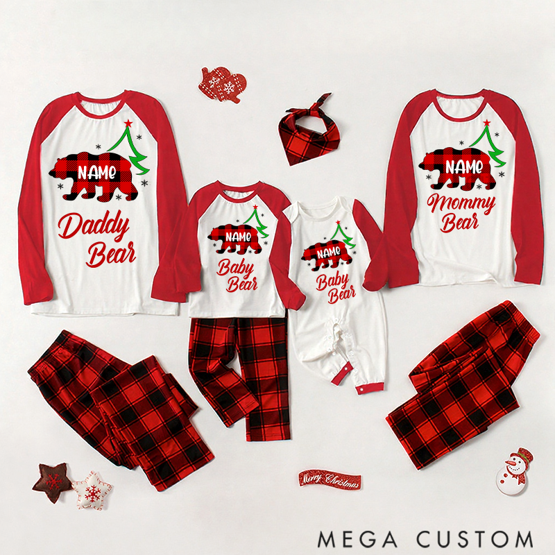 Personalized Christmas Bear Pajamas for Families to Spread Holiday Cheer and Warmth