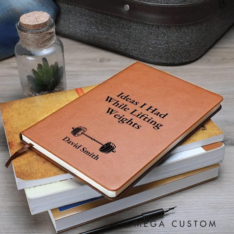 Personalized Weightlifting Gym Lovers Notebook Powerlifting Gift for Gym Enthusiast Fitness Lover
