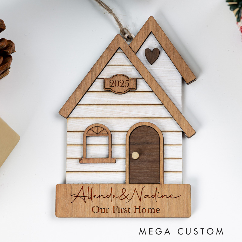 Personalized Our New Home Christmas Ornaments First Christmas in New Home Keepsake 2025