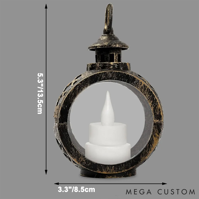 Personalized Dog Lover Do Not Cry Because it Is Over Christmas Lantern