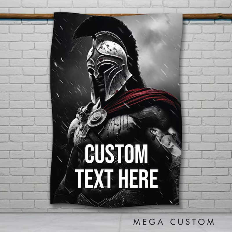 Personalized Bodybuilding Blanket Gym Custom Fitness Gift Cozy with Inspirational Quotes for Gym Lover