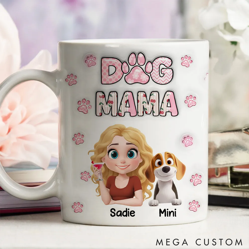 Personalized Dog Lover Cherry on Top Mugs