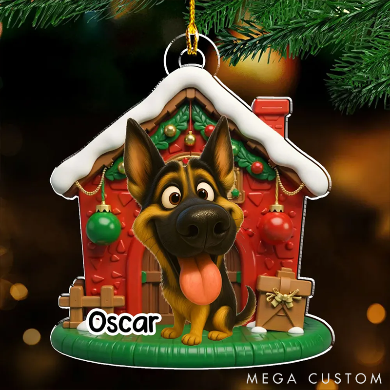 Personalized Dog Lover My Own Place Christmas Ornament