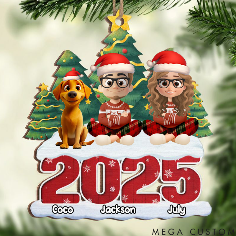 Personalized Dog Lover Christmas Adds to the Warmth of a Family Love  Christmas Ornament
