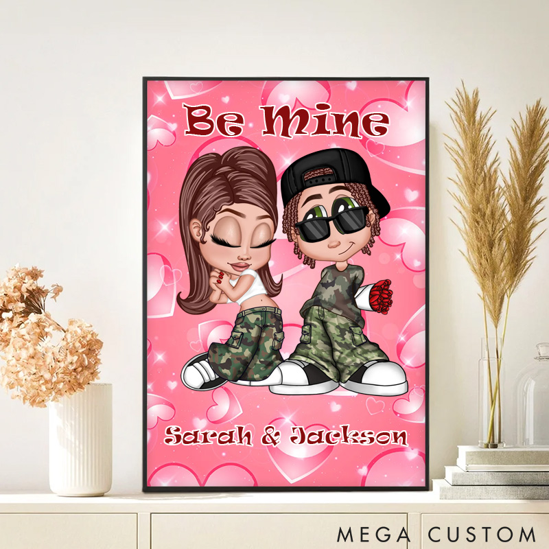 Personalized Y2K Couple Print Poster Couple Keepsake Unique Gift for Him and Her