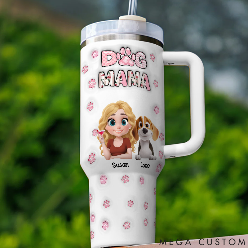 Personalized Dog Lover Cherry on Top 40oz Tumbler